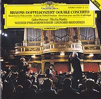 
Gideon Kremer and Mischa Miasky play the BrahmsDouble Concerto, Leonard Bernstein conducting (DG CD cover)